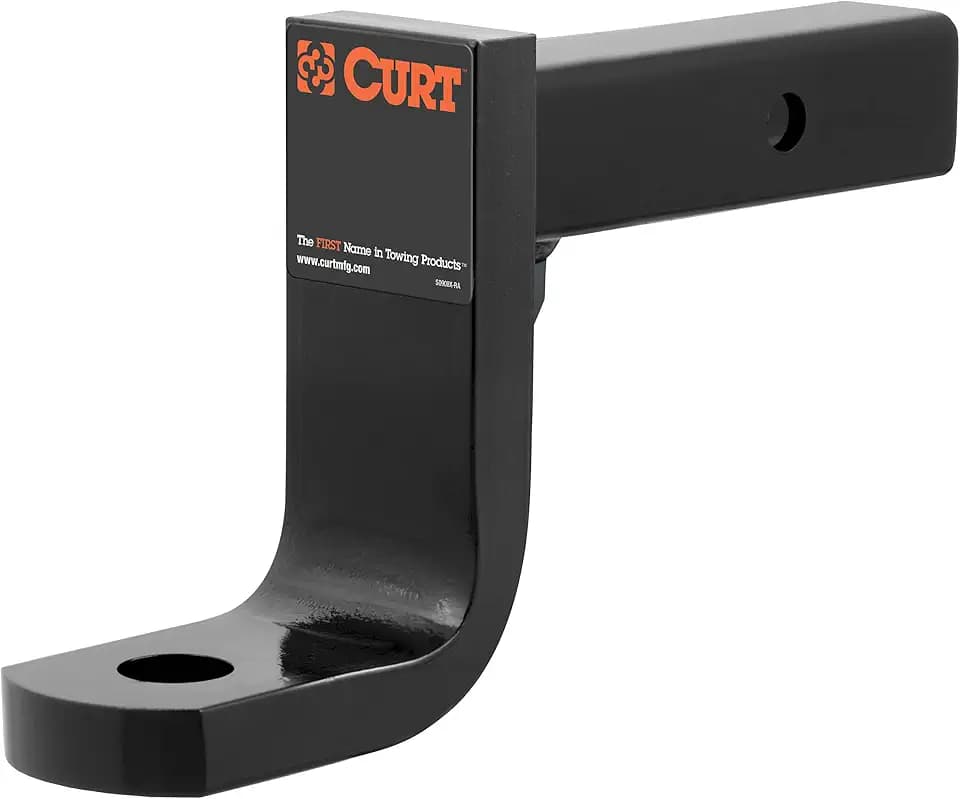 CURT 45336 Class 4 Trailer Hitch Ball Mount, Fits 2-Inch Receiver, 10,000 lbs. GTW, 1-1/4-Inch Ball Hole, 6-Inch Drop, 4-3/4-Inch Rise