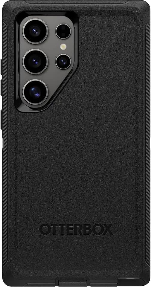 OtterBox Samsung Galaxy S24 Ultra (Only) - Defender Series Case - Black - Case Only - Rugged & Durable - with Port Protection - Non-Retail Packaging