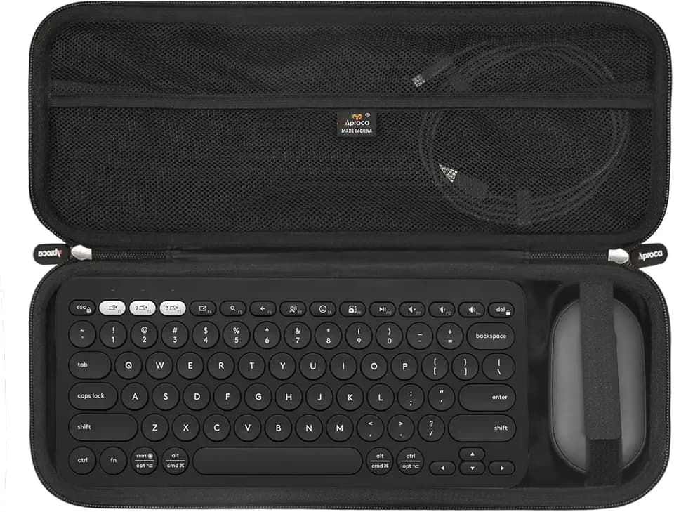 Aproca Keyboard Case Compatible with Logitech Pebble 2 Combo/Pebble Keys 2 K380s Bluetooth Keyboard and M350 i345 Mouse-Black (Case Only)
