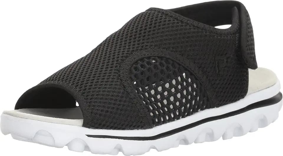 Propet Womens Travelactiv Ss Slingback Casual Sandals Casual Low Heel 1-2" - Black, Blue