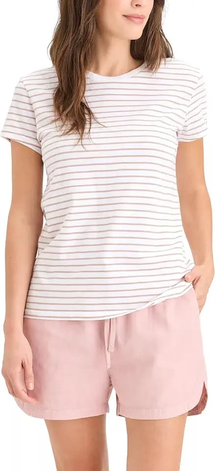 Dockers Women's Slim Fit Cotton Slub Jersey Favorite Crew T-Shirt
