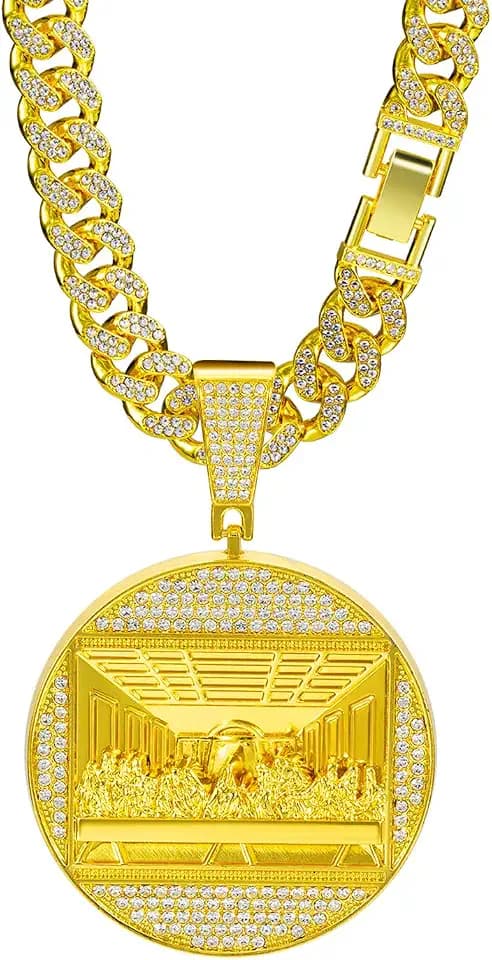 Miami Mens Cuban Link Chain Silver Gold Plated Bling Cuban Necklace Diamond Chain for Men iced out chain Hip Hop Jewelry