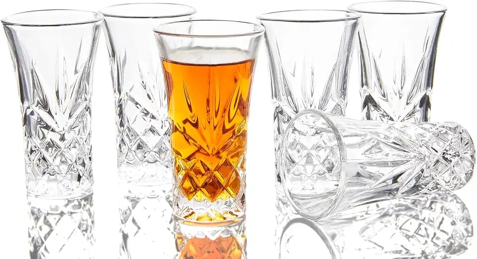 JAIEF Tequila-Gläser mit schwerem Boden 60ml (6 Stück)