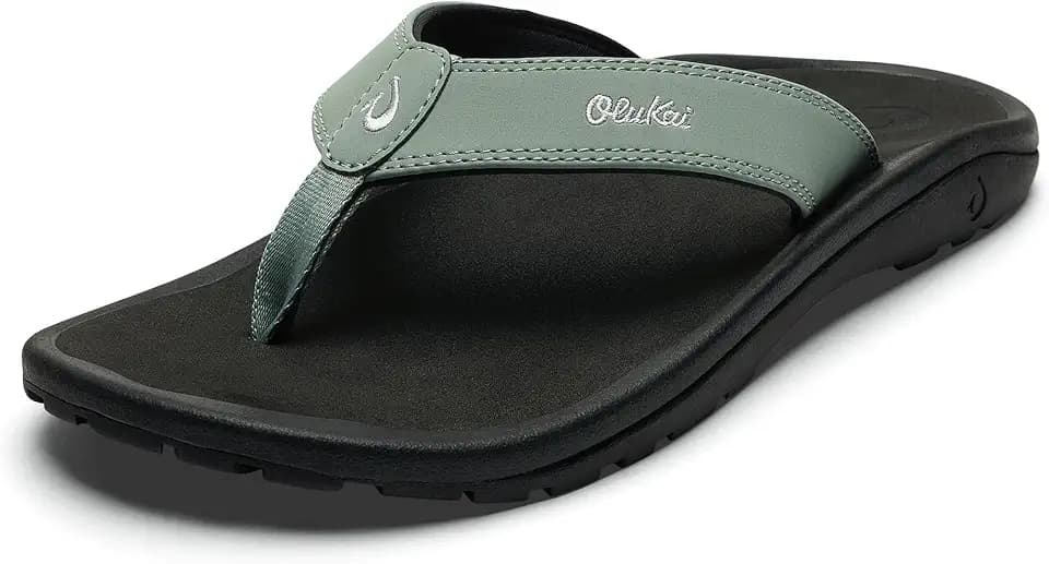 OluKai Ohana Men's Sandals, Water Resistant Flip Flops with Arch Support