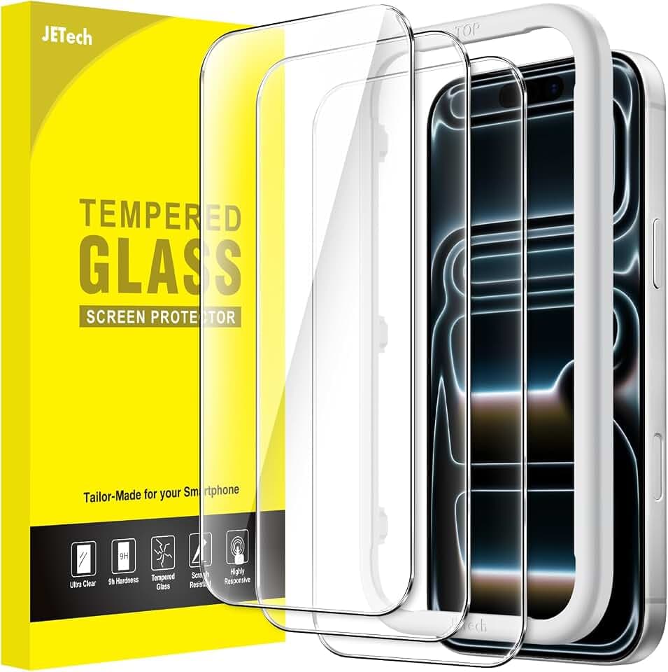 JETech Schutzfolie für iPhone 18 Pro Max/17 Pro Max, 3 Stück