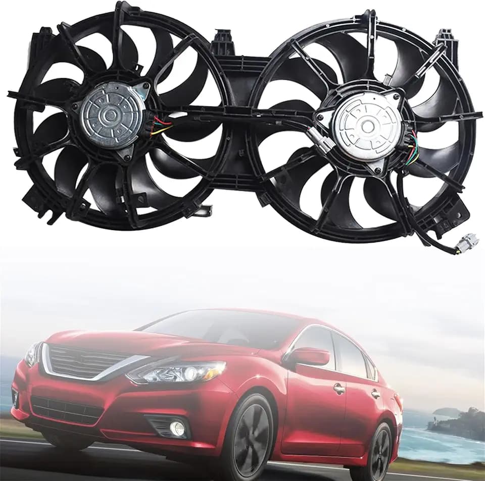 Dual Radiator Cooling Fan Replacement for Altima 2007-2018 Replacement for Maxima 2016-2021 Replacement for 21481JA000 NI3115134