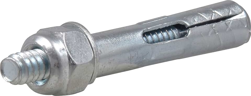Hillman Zinc Hex Sleeve Anchors for Concrete & Masonry, 1/4 x 1-3/8 in