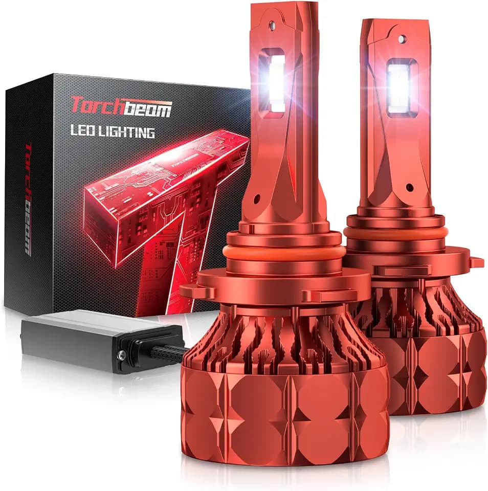 SEALIGHT 9005/HB3 Bulbs T7 Series, 68,000LM 900% Ultra Brighter Light Bulbs, 6500K 9005 Light with High Speed Fan, 5Min Quick Installation Fog Light, 60000 Hours Lifelong, Pack of 2