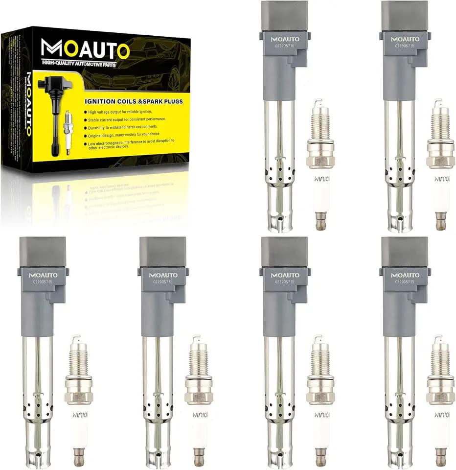 Set of 6 Ignition Coils Pack UF531 & 6 PCS Iridium Spark Plugs