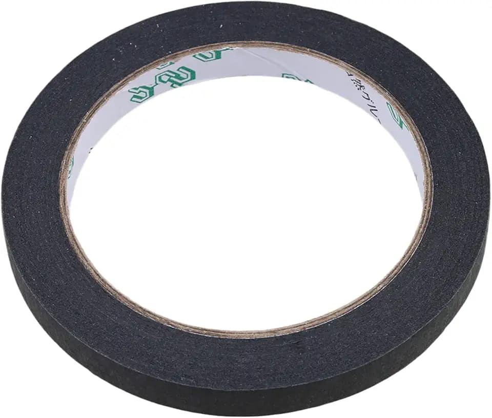 Lovermusic Black 0.39inch Width Guitar Pickup Coil Tape Electrical Insulation Adhesive Tape Instrument Accessories