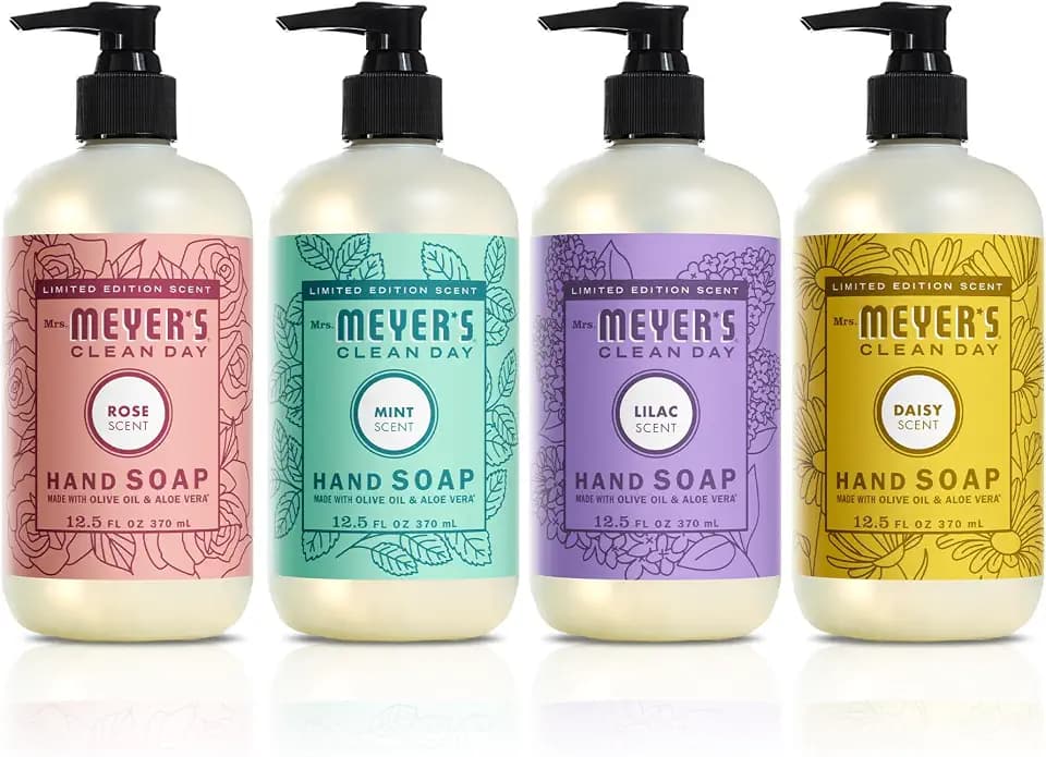 MRS. MEYER'S CLEAN DAY Spring Hand Soap Set, 12.5 fl oz, 4 Pack