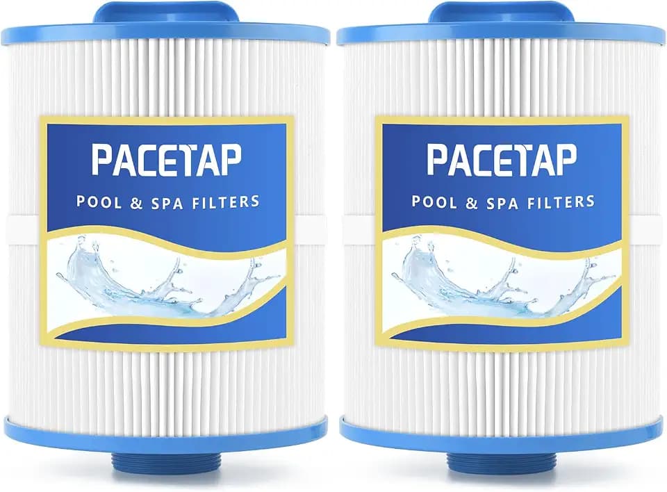 PACETAP 2 Pack Spa Filter Replacement for PAS50SV-F2M, Hot Tub Spa Filter Cartridge Compatible with Artesian Spas, Tidal Fit Swim 06-0006-12, 06-0005-12, 6CH-502, PAS50SV-F2M, FC-0311