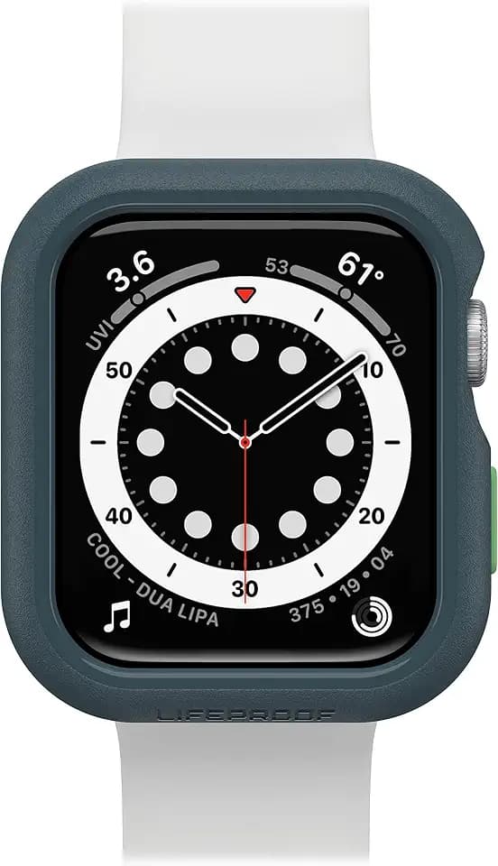 LifeProof Watch Bumper for Apple Watch Series SE 2. gen/SE 1. gen/6/5/4 44mm, stoßfeste, sturzsichere, schlanke Schutzhülle für Apple Watch, schützt den Display und die Kanten, Grau
