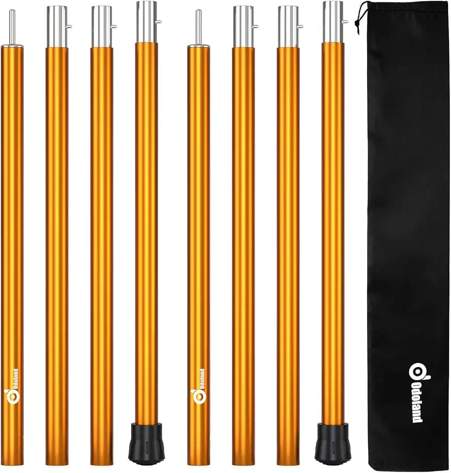Odoland Adjustable Tarp Poles, Set of 2