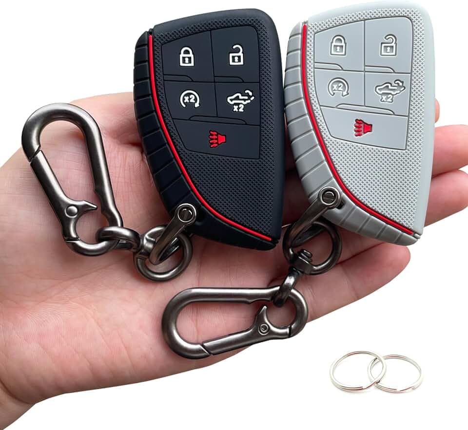 Key Fob Cover for 2026-2022 Chevy Silverado GMC Sierra 1500 2500HD 3500HD