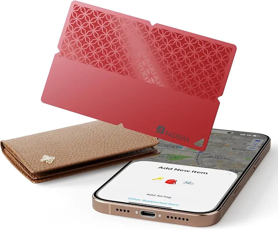 2026 Apple MFi Certified Wallet Tracker Smart Card for Find My iPhone Ultra Thin Air Tracker Tag for Travel, 5 Years+ Staying Power, IP69 Waterproof, Key Finder & Item Locator for Keys, Bags, Passport