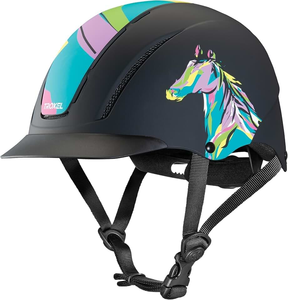 Troxel Spirit Duratec Full Coverage Horse Riding Helmet, Adjustable Fit