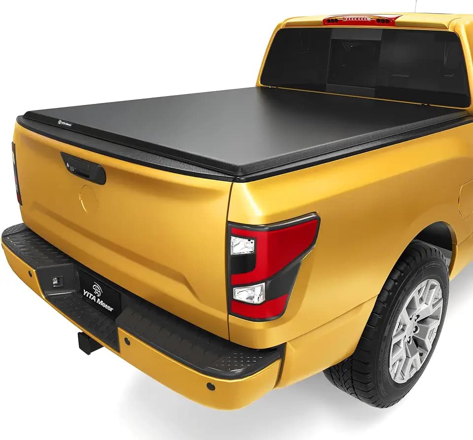 YITAMOTOR Soft Tri-Fold Truck Bed Tonneau Cover for 2005-2026 Frontier 5ft