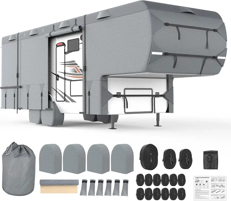 MOFEEZ 5th Wheel RV Cover 26-29ft, 9 Layers Top Fifth Wheel Camper Cover