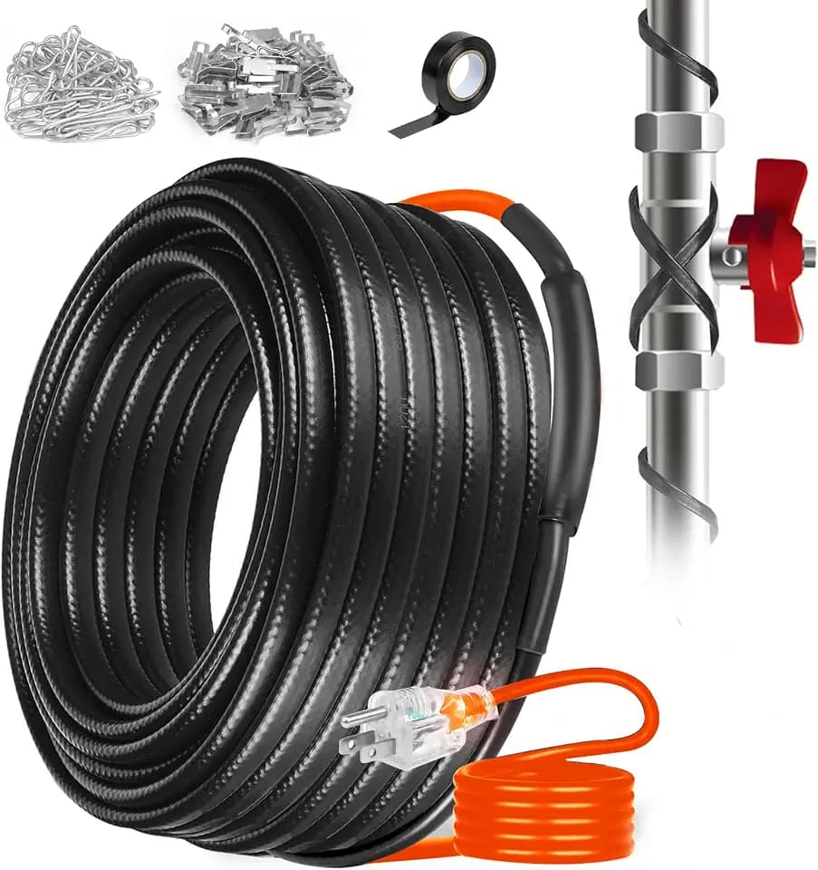 120FT Heating Cable for Metal and Plastic Home Pipes Energy-efficient