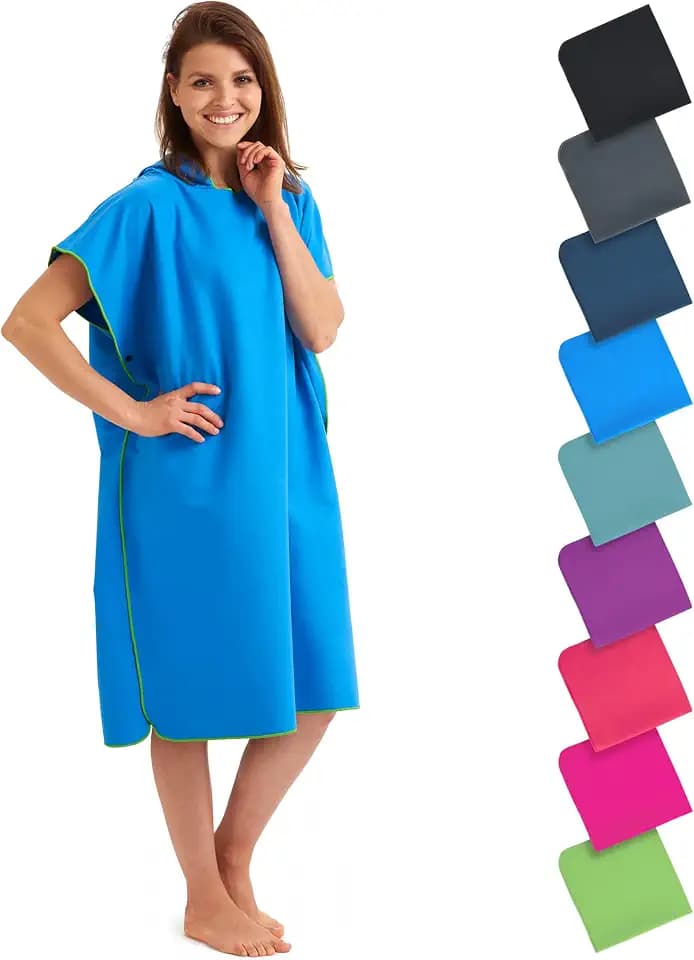 Fit-Flip Badeponcho aus Mikrofaser für Damen, Herren und Kinder