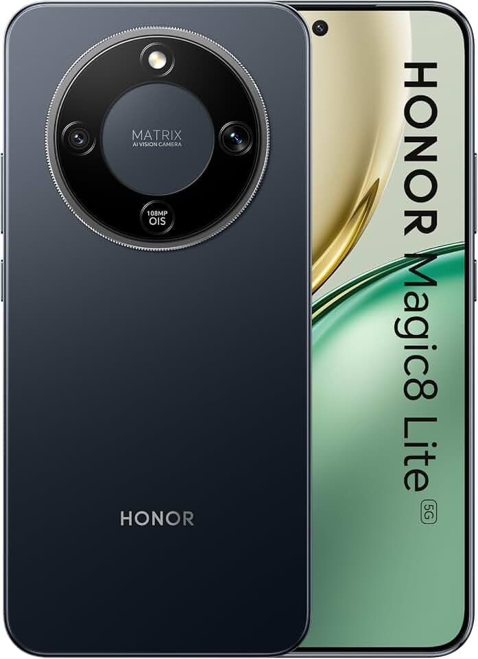 Honor Magic8 Lite, Dual, 256GB 8GB RAM, Midnight Black