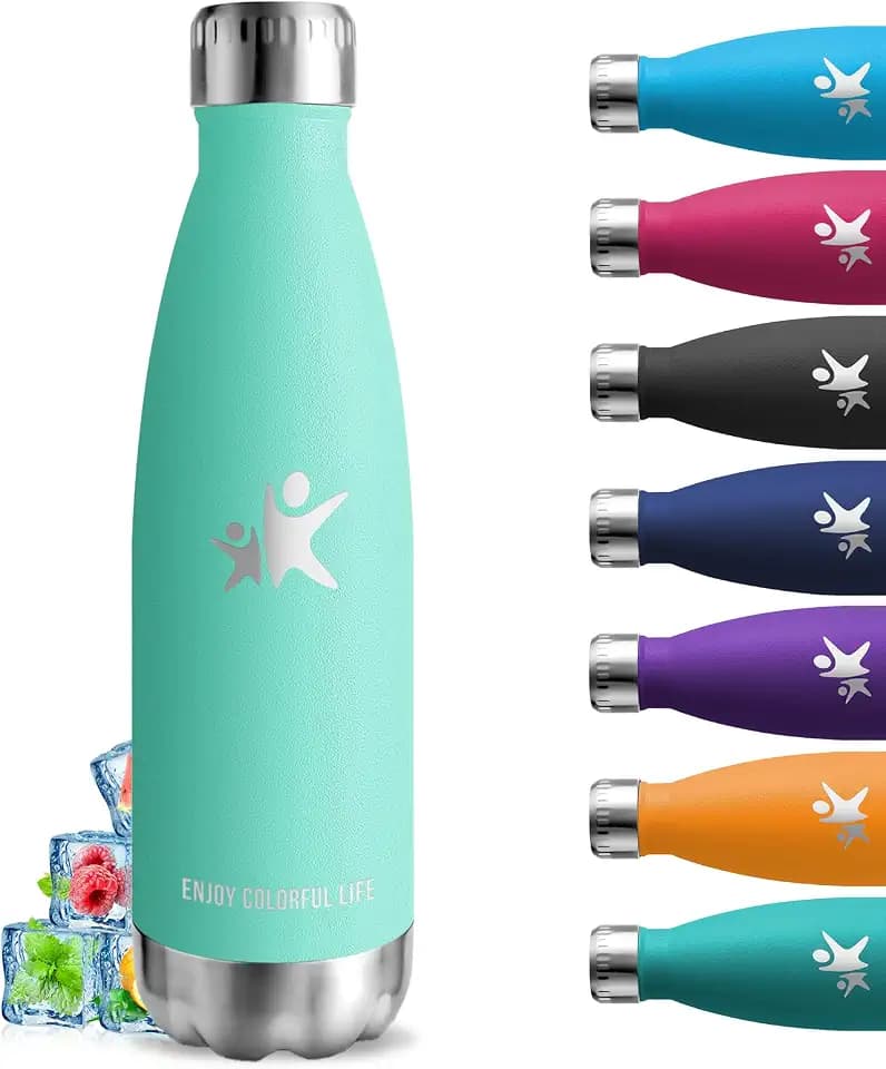 Trinkflasche Edelstahl, Trinkflasche 0 75 liter, BPA-Freie, Thermosflasche, Doppelwandige Vakuumisolierte, Thermosflasche Auslaufsicher, Wasserflasche Sport, Wasserflasche für Schule, Camping, Reisen