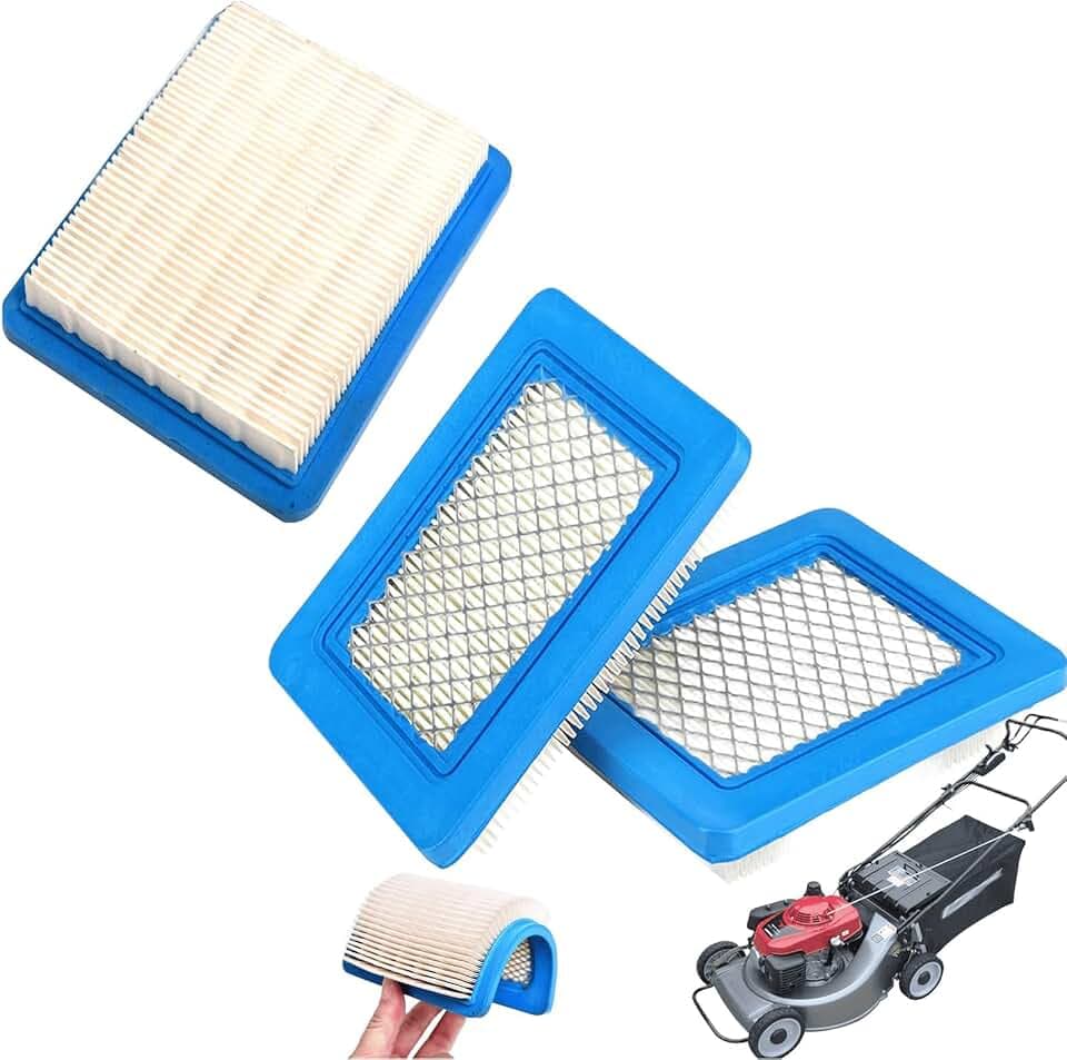 3 Stück Luftfilter für Briggs Stratton, Luftfilter Rasenmäher Motor Serien für Rasenmäher und Traktoren Briggs Stratton Ersatzteile