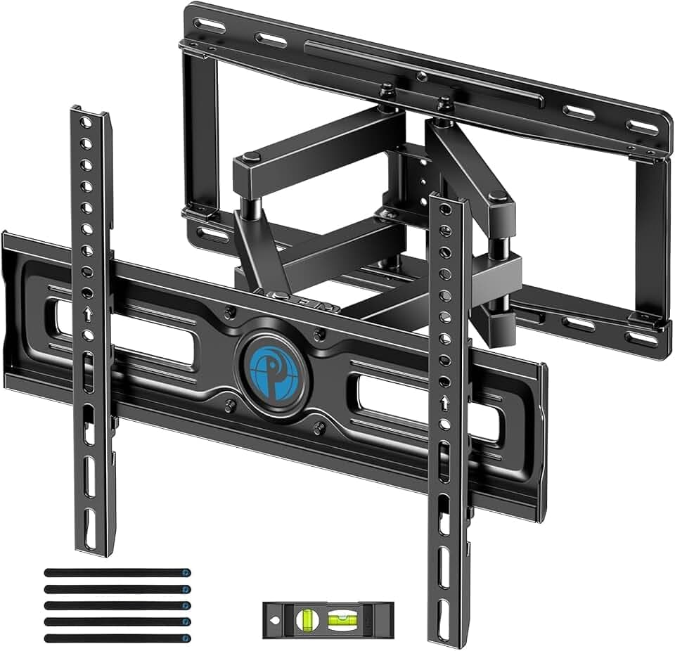 Pipishell Full Motion TV Wall Mount Height Adjustable for 26–65 inch TVs
