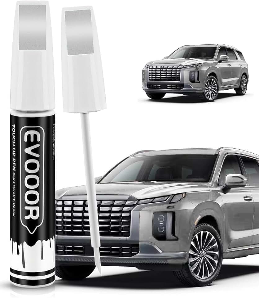Touch Up Paint Compatible with Hyundai Exact Match 2 in 1 Touch up Paint for Chips and Nicks Repair (Hyper White(WC9))