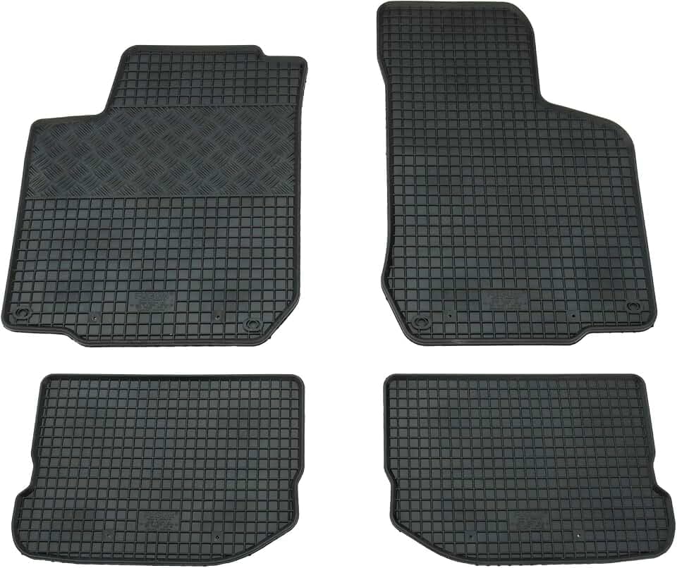 AD Tuning Gummifußmatten Set 4-teilig für VW New Beetle + VW Golf 4 / Bora