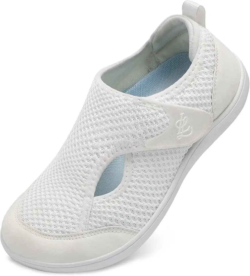 LeIsfIt Wide Toe Box Diabetic Shoes for Women Zero Drop Barefoot Sneakers Breathable Adjustable for Edema Swollen Feet & Seniors
