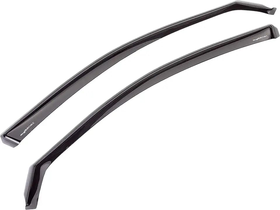 ClimAir Windabweiser Schwarz kompatibel mit Seat Ateca 2016- (Chrom Fensterrahmen)