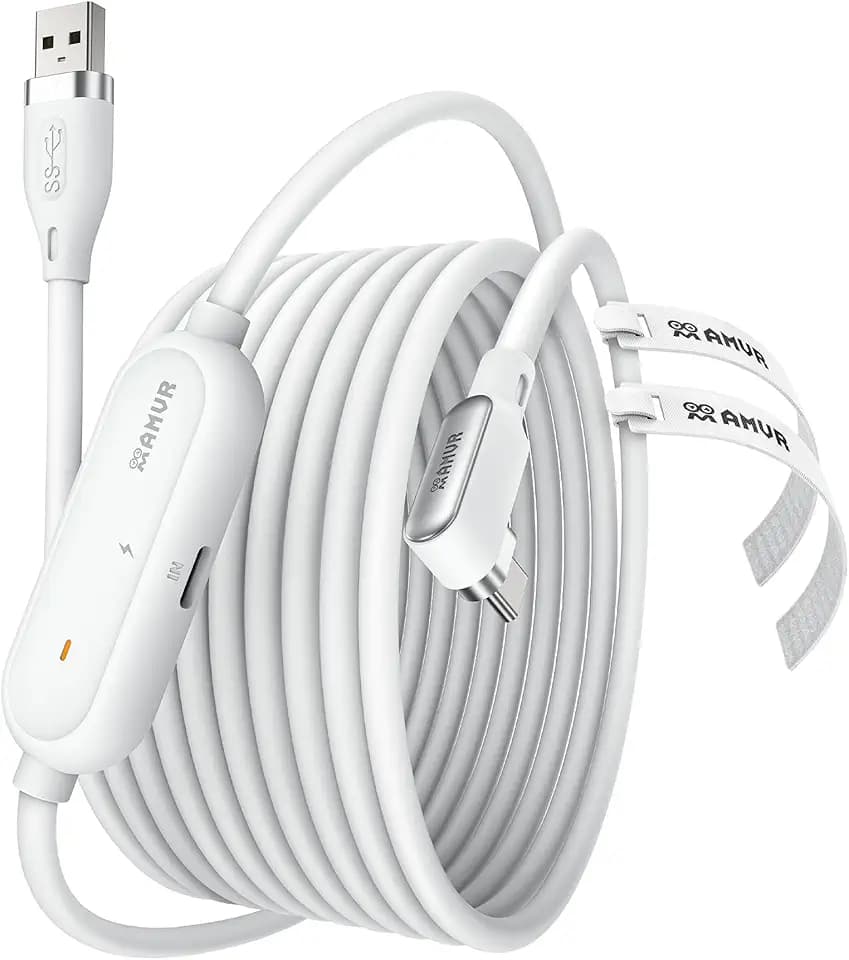 AMVR 16FT(5M) VR Charging Link Cable, USB 3.0 to USB C Cable