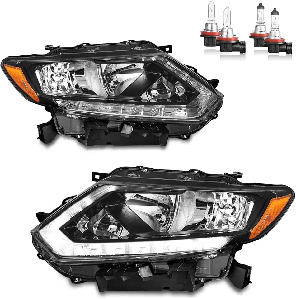LED DRL Headlights for 2014 2015 2016 Nissan Rogue