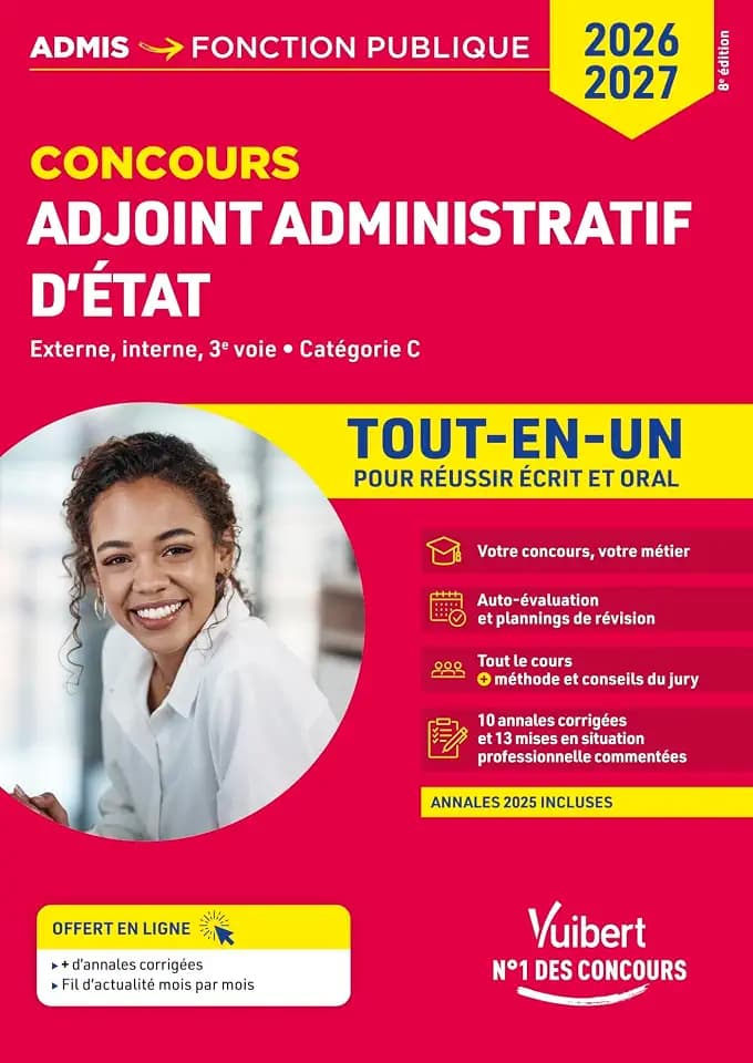 Concours Adjoint administratif d'État - Catégorie C - Tout-en-un: Concours 2026-2027