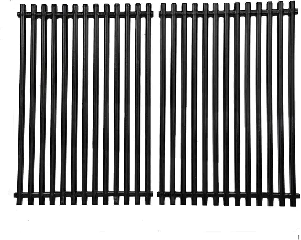 GasSaf Grill Grates for Weber Spirit 300, Spirit 700, Genesis Silver Gold B|C, Platinum B|C, Porcelain Grid Grates Replacement for Genesis 1000-3500, Gas Grill Parts for Weber 7525 (17.4 x11.8)