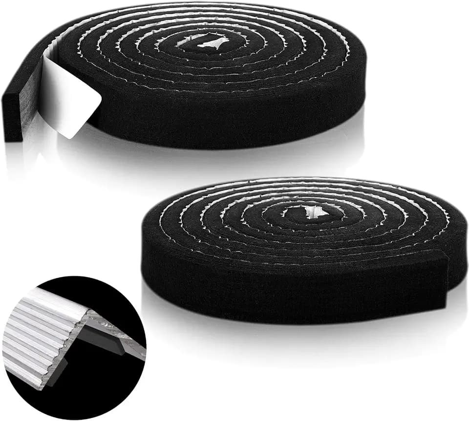 2 Pack Metal Roof Vented Ridge Closure Strips, 2" W x 20' L, 40 ft Total