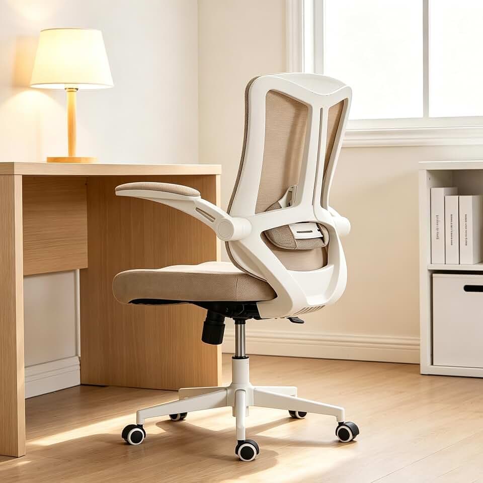 Ergonomic Office Desk Chair High Back Mesh Computer Chair (08beige, Chair)