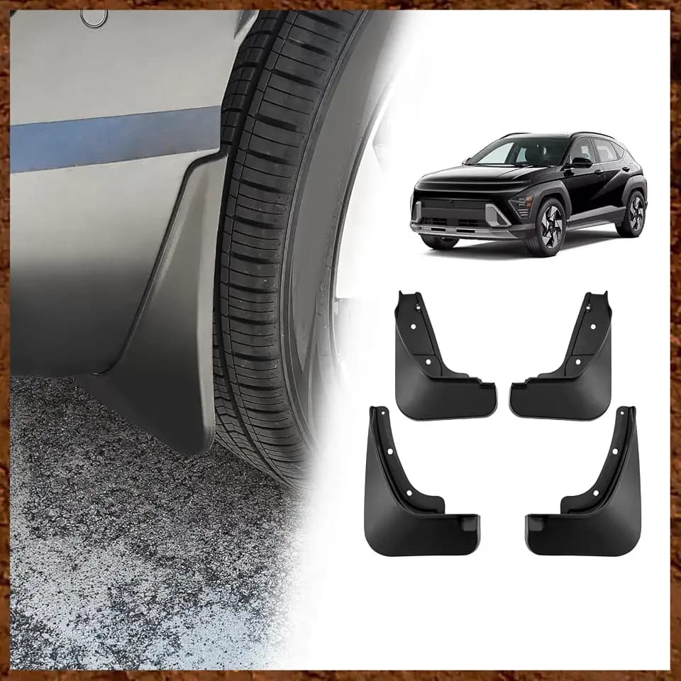 Muslogy for 2024-2026 Hyundai Kona Mud Flaps Splash Guards,Won't Fit N Line