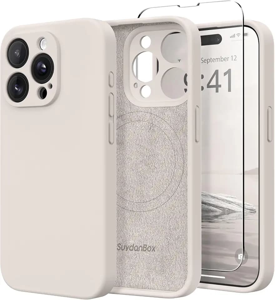 Magnetic for iPhone 12 Pro Max Case Silicone Stone