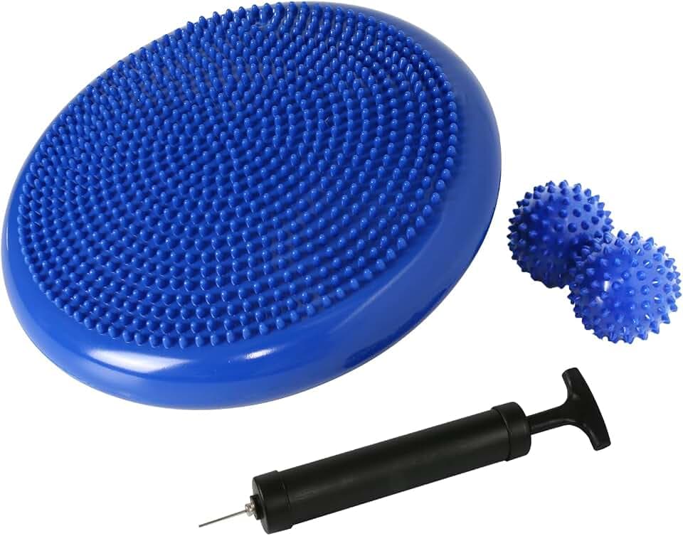 Balance Kissen Physiotherapie, Balancekissen Mit Noppen, Wackelkissen Balancekissen, Balance Sitzkissen, Büro, sensorische Kinder, Klassenzimmer mit Massageball