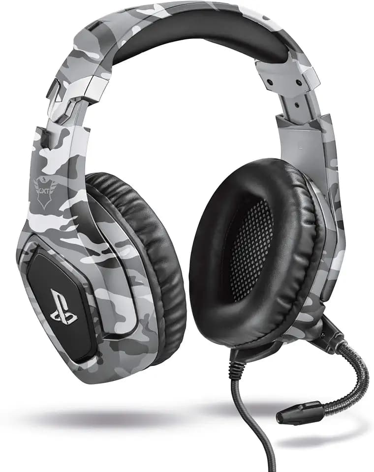 GXTrust Forze-G Gaming Headset Offiziell Lizenziert für PlayStation, Grau