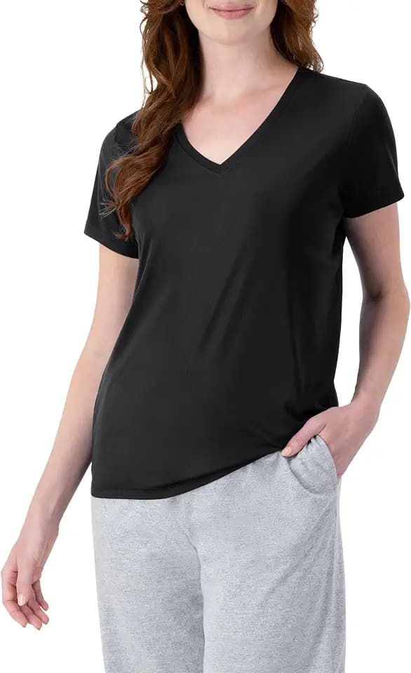 Hanes Women's Athletic T-Shirt - Cool DRI V-Neck Performance Tee