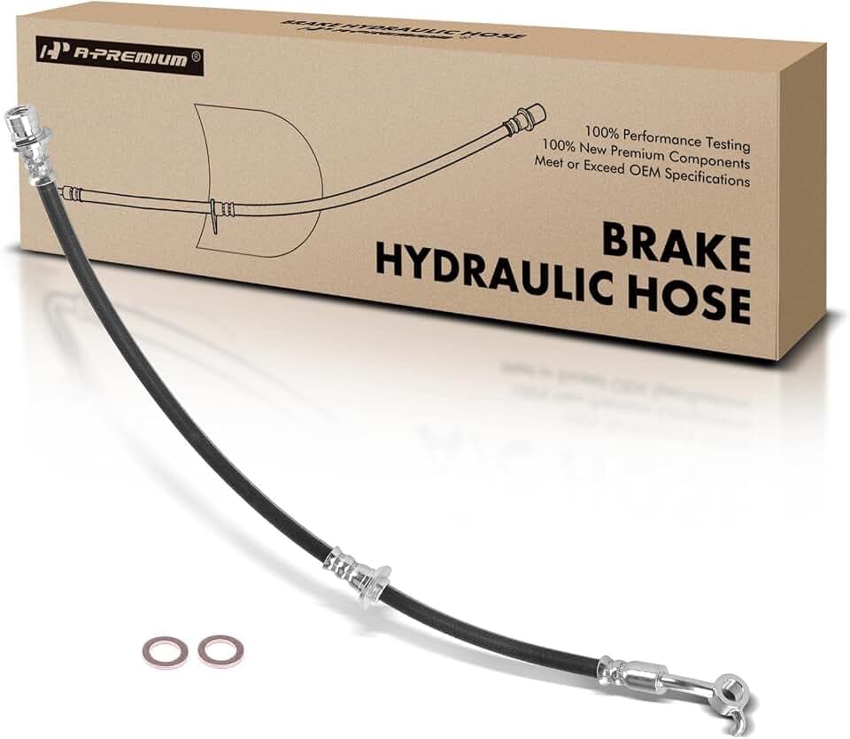 A-Premium Rear Right Brake Hydraulic Hose Compatible with Honda, Acura