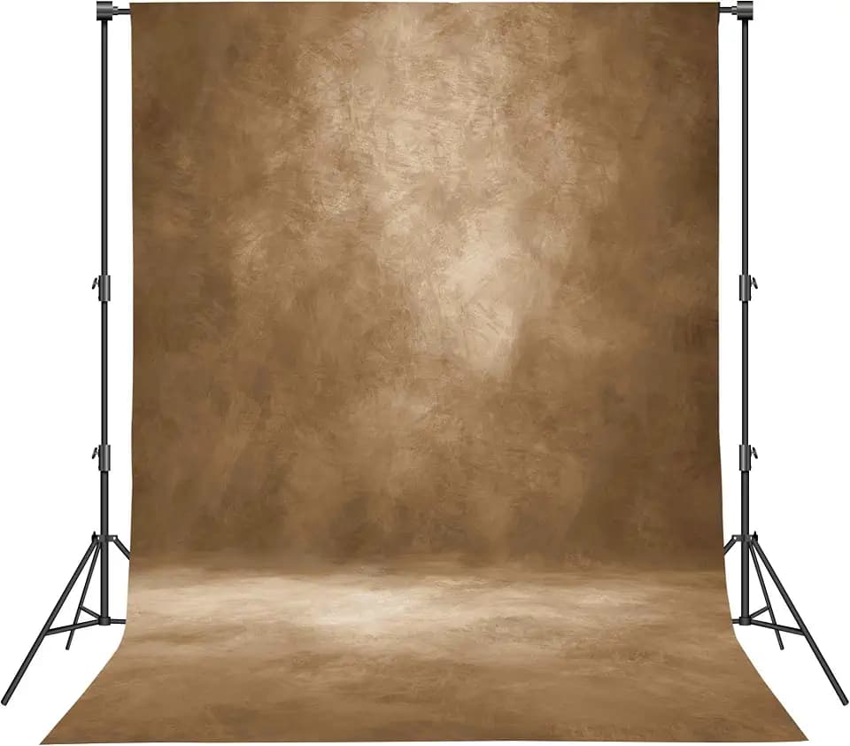 Abstract Photography Backdrop for Photoshoot 8x10ft, Dark Brown,No Stand