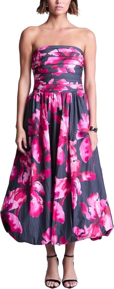 AMUR Women's Helena Bubble Midi Dress