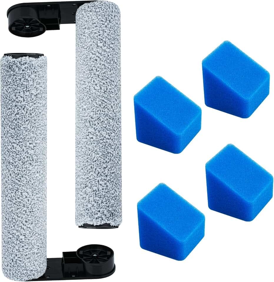 Zubehör Set für Eureka NEW430 & JONR ED12, 2 Bürstenrollen+4 Filter