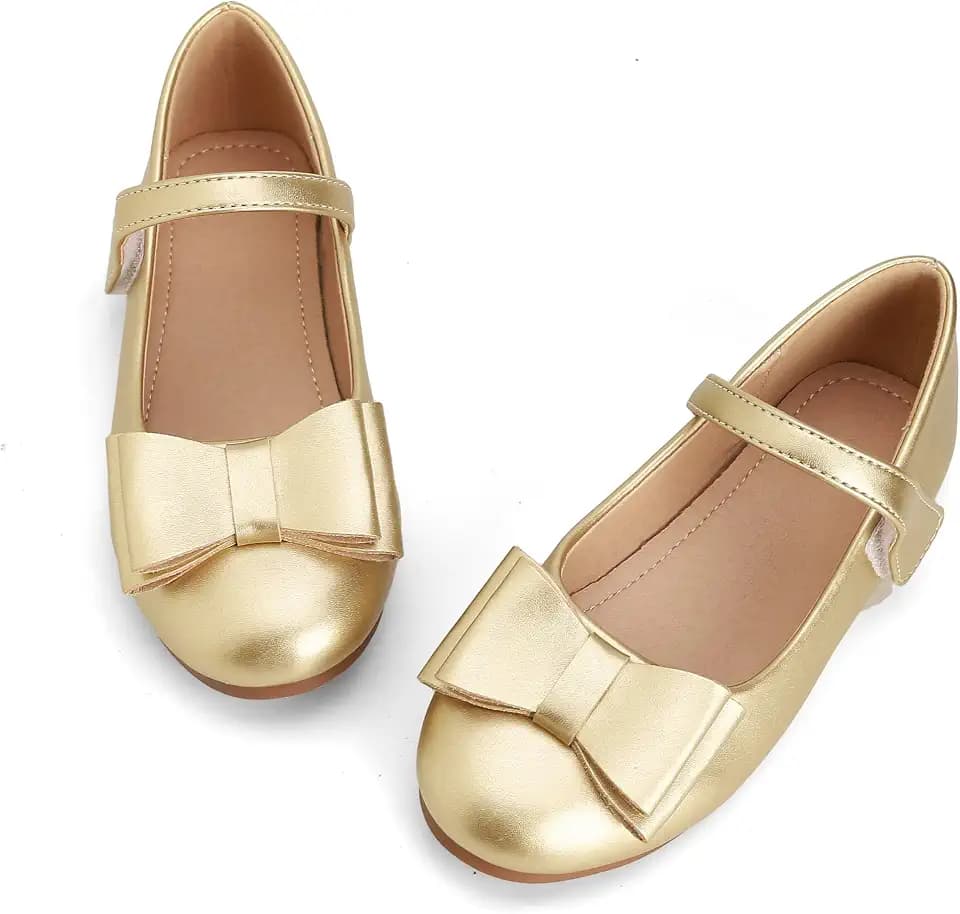 Girls Toddler Dress Shoes Ballet Mary Jane Flats for Baby Little Kids Girl