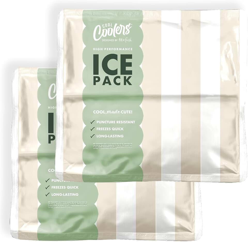 Fit & Fresh Cool Coolers XL High Performance Cooler Ice Packs, 2pk